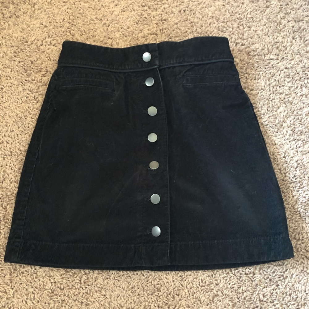 Wilfred button front black skirt. Size 0